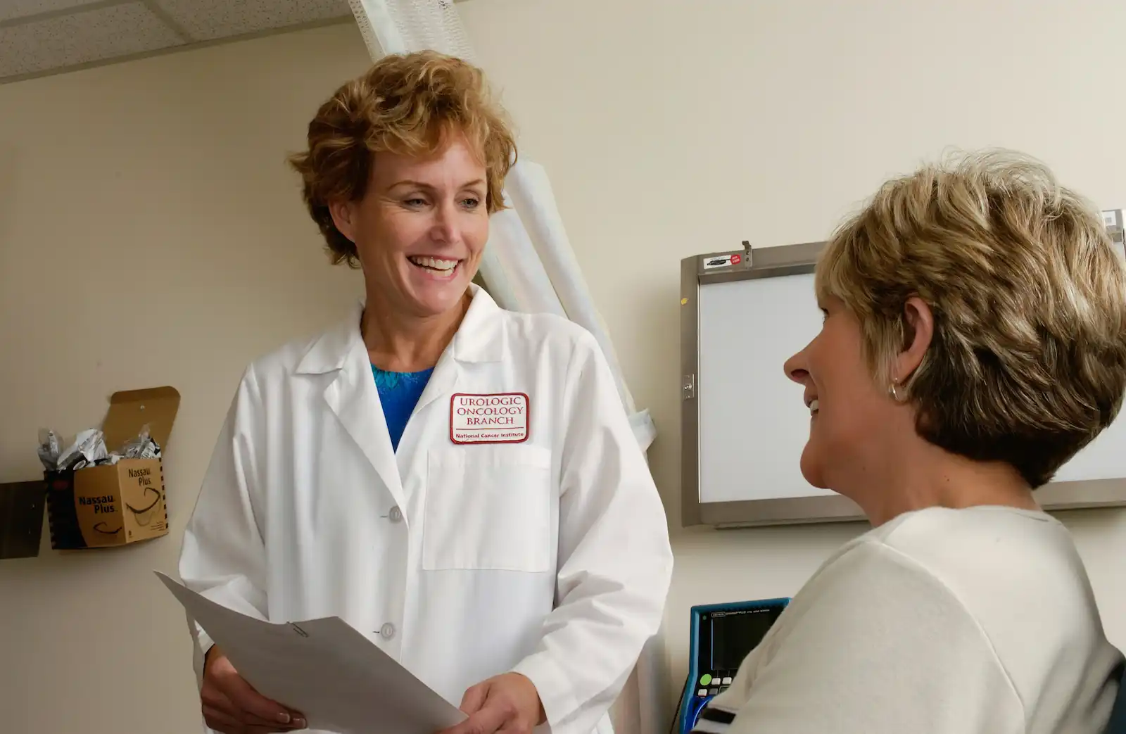 Care team reviewing discharge instructions with a patient