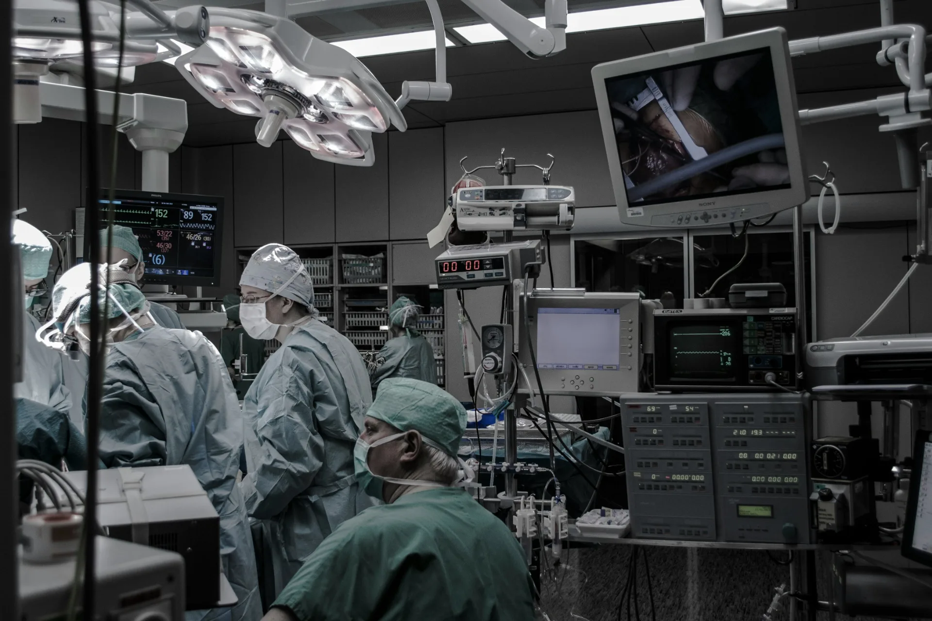 Anesthesia team performing procedure at California surgical center